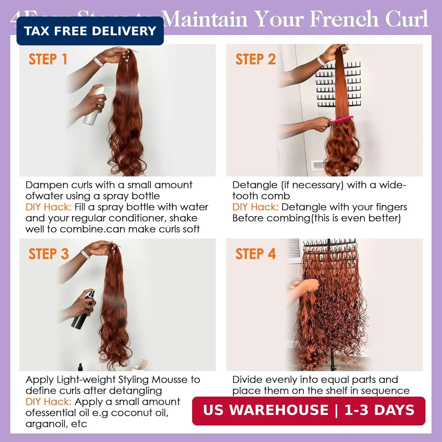 French Curl Braiding Hair 12 Inch 8 Packs Pre Stretched Hair For Black Women 50g