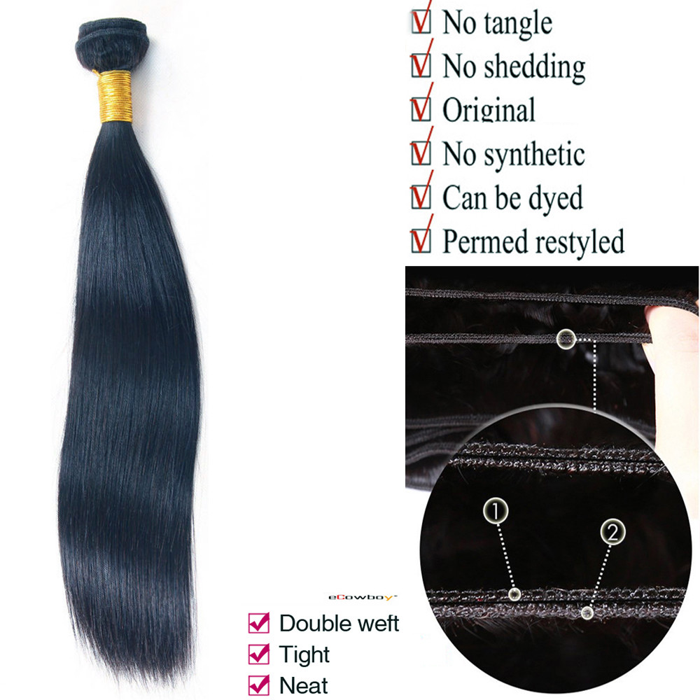 Ali Bundle Silk Straight Black One Bundle 100g Sew In 100 Human Hair Extension