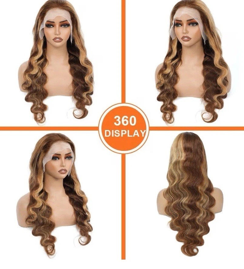 26 Inch 13×4 HD Lace Front Wig Human Hair Body Wave Glue-less Pre-Plucked 4/27