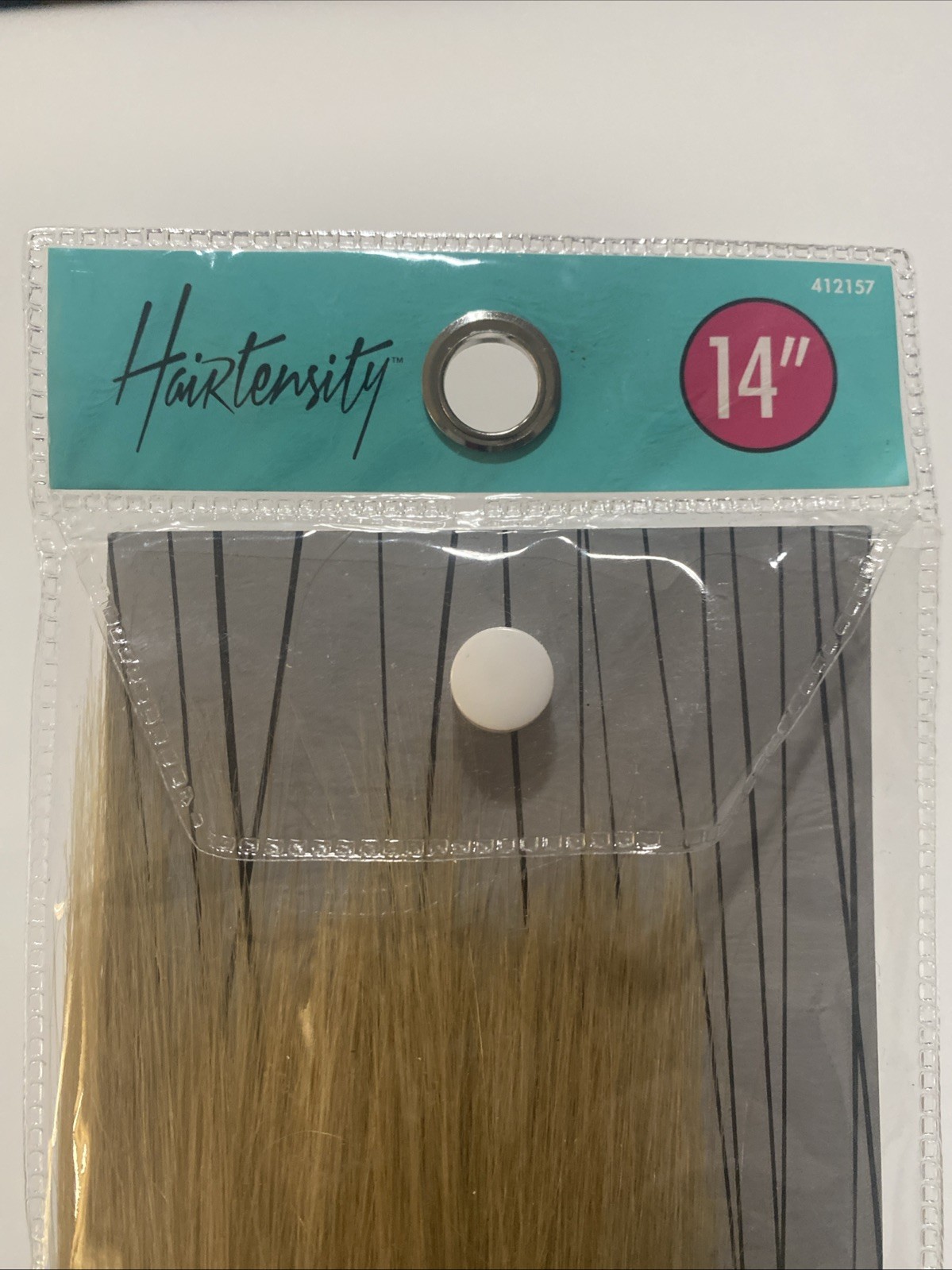 Hairtensity 14” Premium Blend Hair Extension Blonde Sealed Package 412157