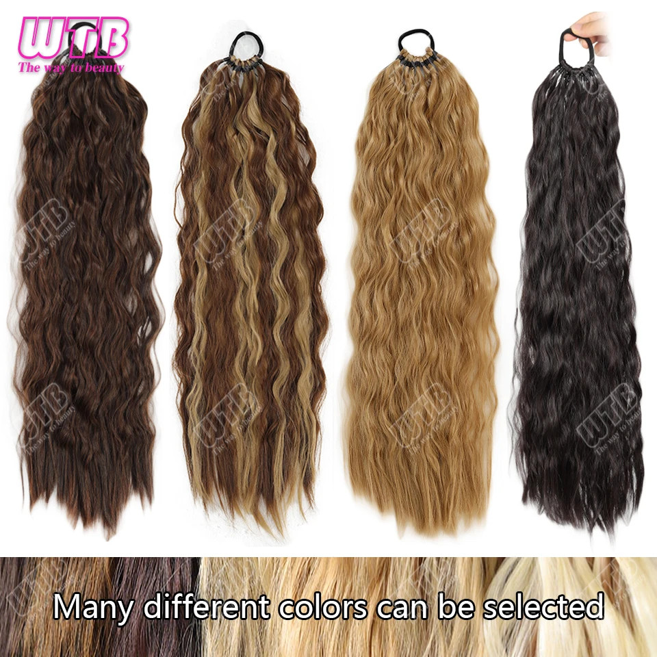Synthetic Braided Wig Corn Perm Curly Ponytail Braided Wig For Daily Wear