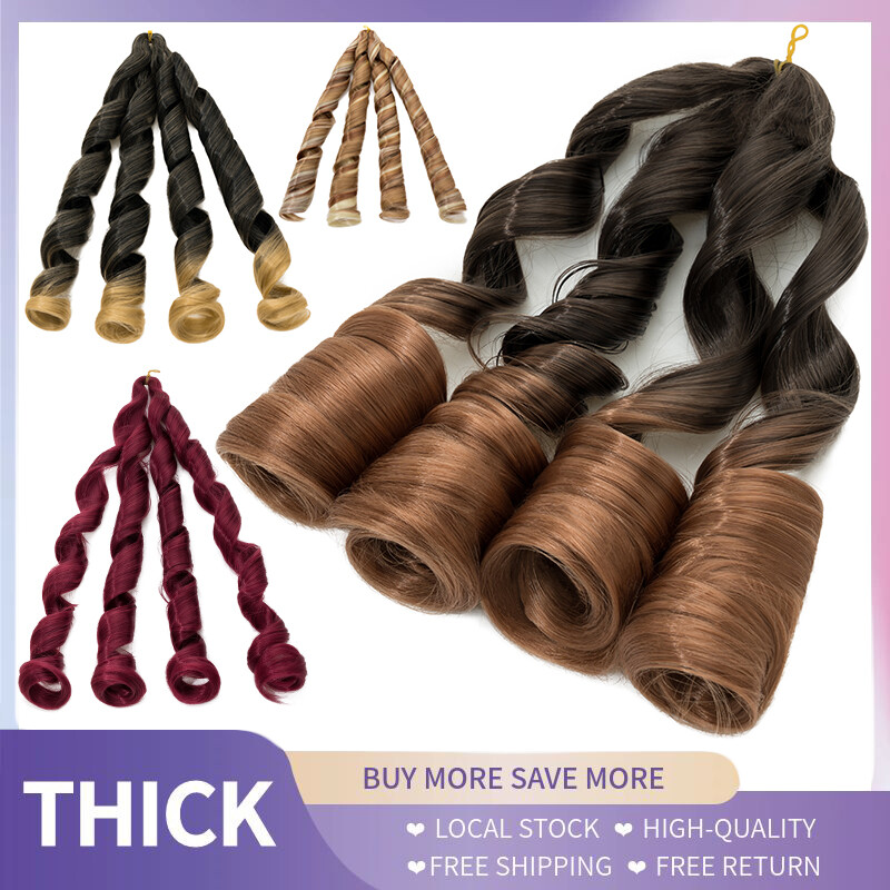 Loose/Curly Braids Extension French Curl Braids Darling Empress Pre Stretched US