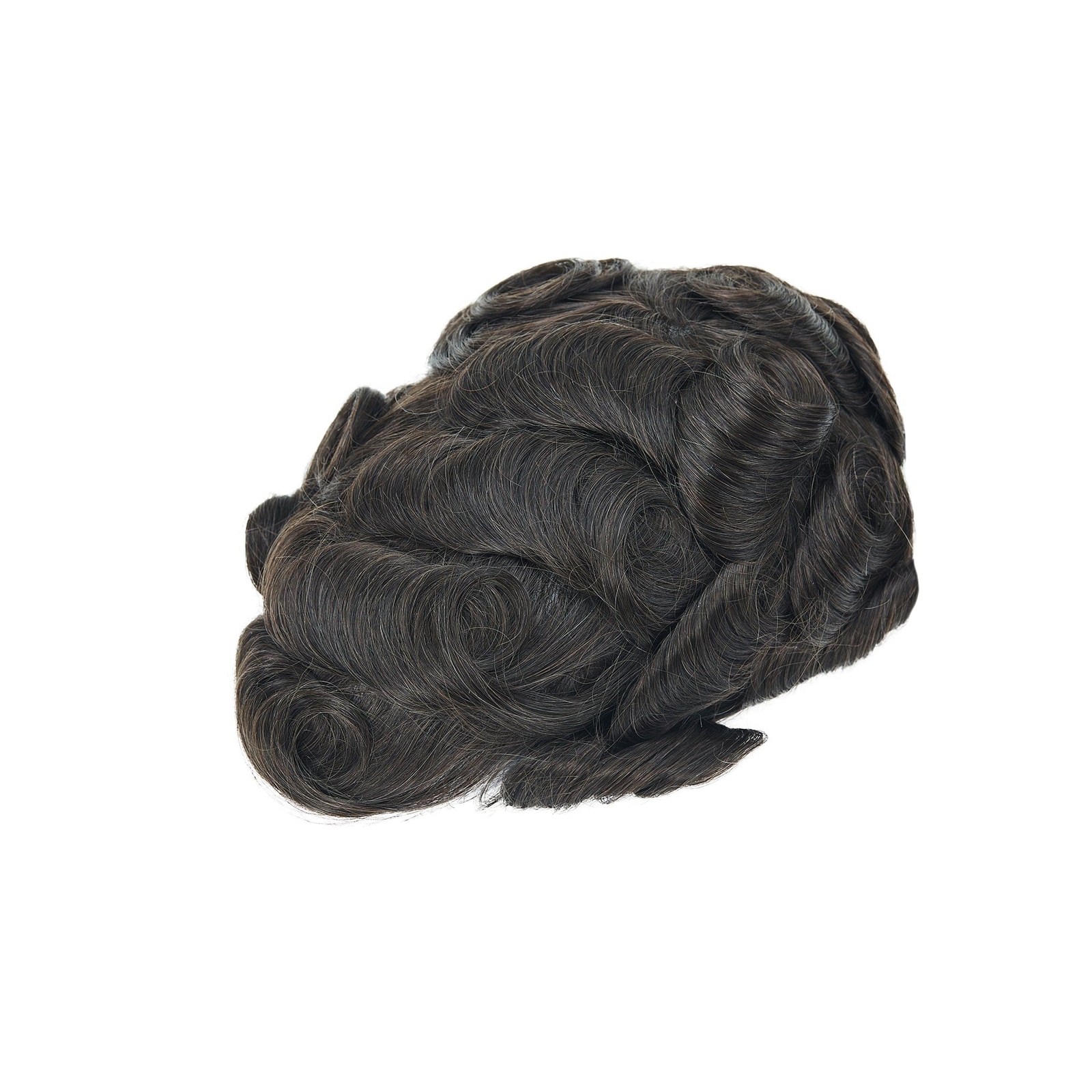 Men’s Toupee Hollywood French Lace with Thin Skin Perimeter Lace Front Hairpiece