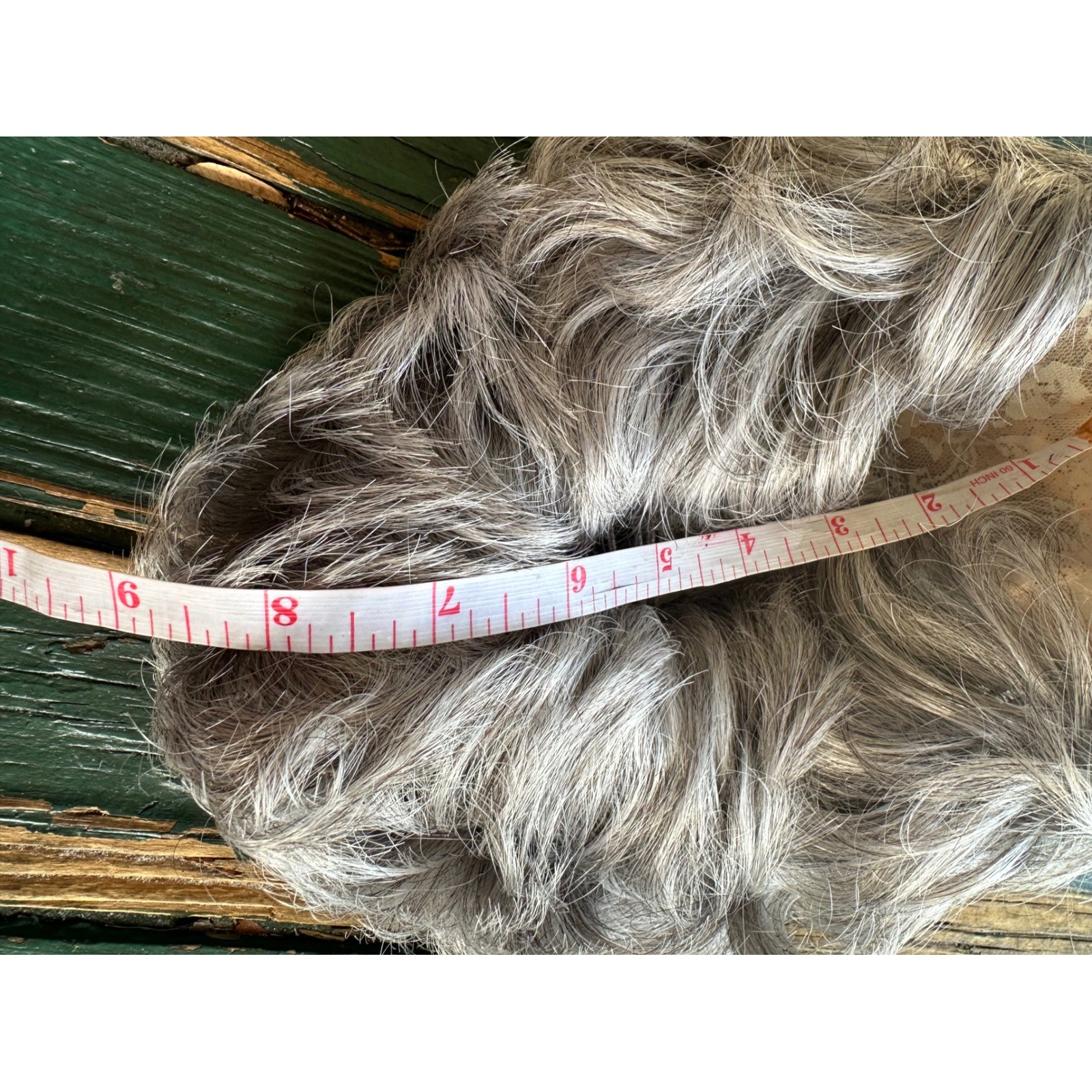 Eva Gabor Gabor of Rome Salt and Pepper Grey Curly Kanekalon Hair Piece Topper