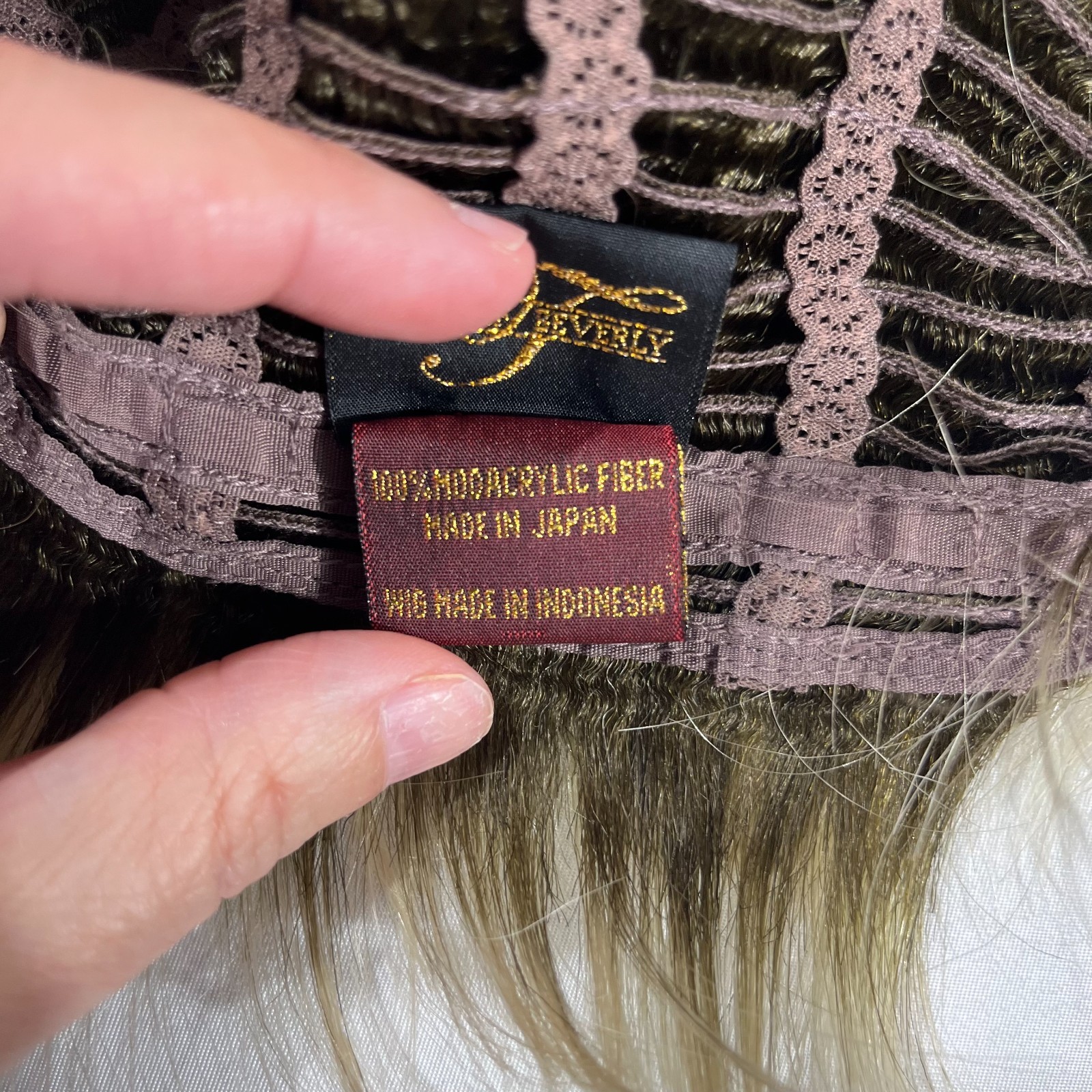 Tony of Beverly Wig Rooted Blonde Silver Mix Short Layered Pixie Modacrylic