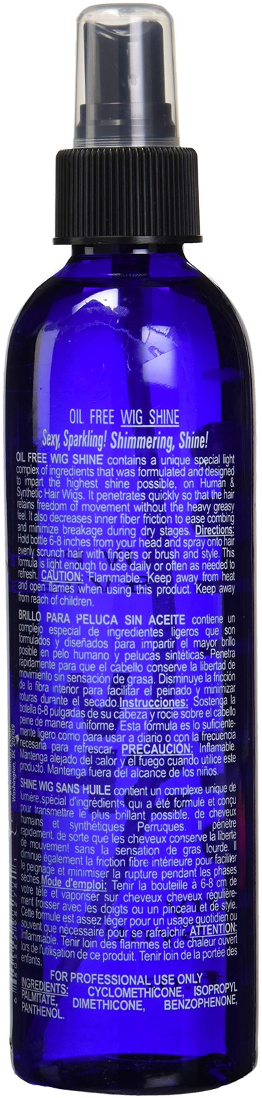 Wig Shine Hair Styling Agent UV Protector for Dull Dry Human Synthetic Hair