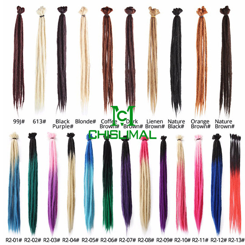 20in Ombre Dreadlocks Extensions Crochet Braiding Hair Dreads Locs Synthetic New