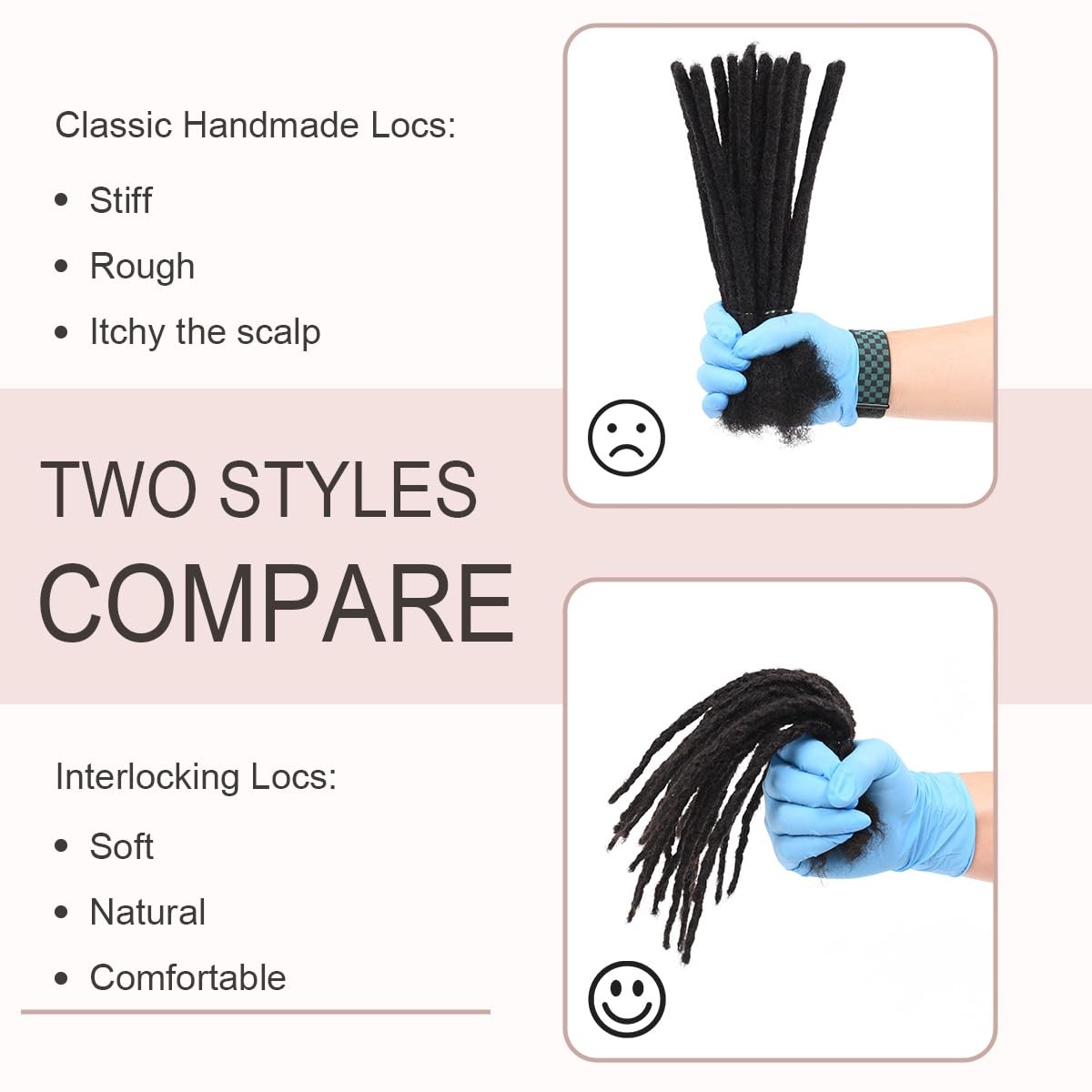 Originea Daixi Handmade Interlocking Locs 100 Real Human Hair Permanent Loc