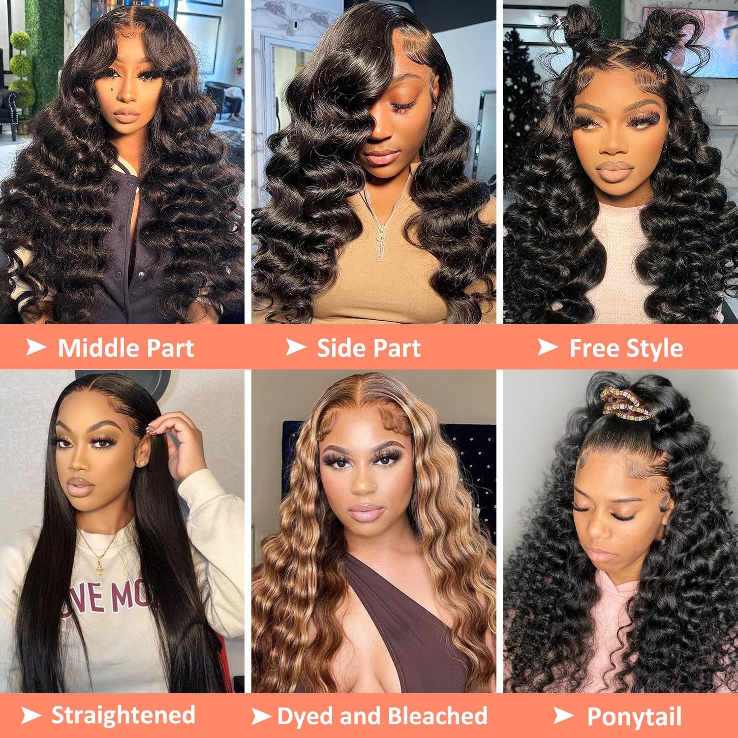Aakjj Deep Wave Lace Front Wigs Human Hair 200 Density 13X4 Hd Lace Frontal Wig