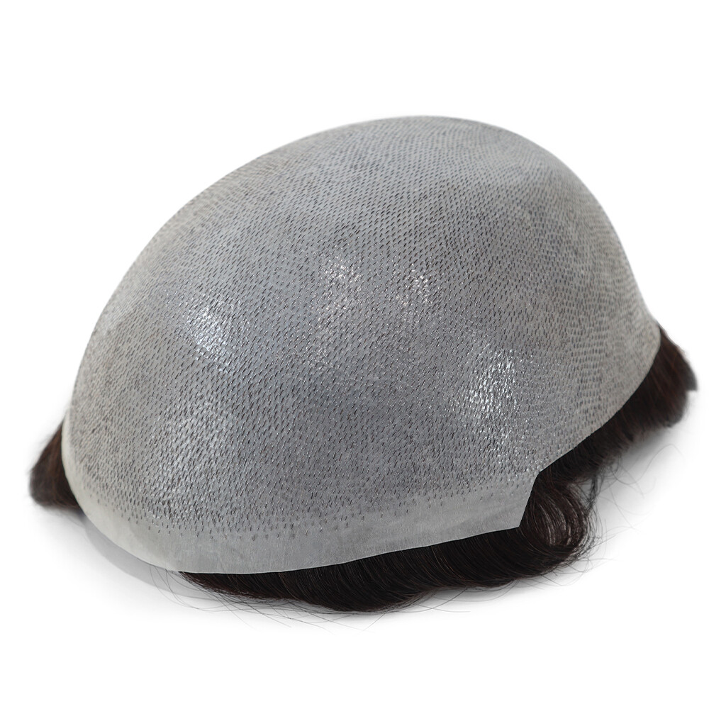 Mens Hair Replacement Ultra Thin Skin Toupee All Colors Hairpieces PU System Wig