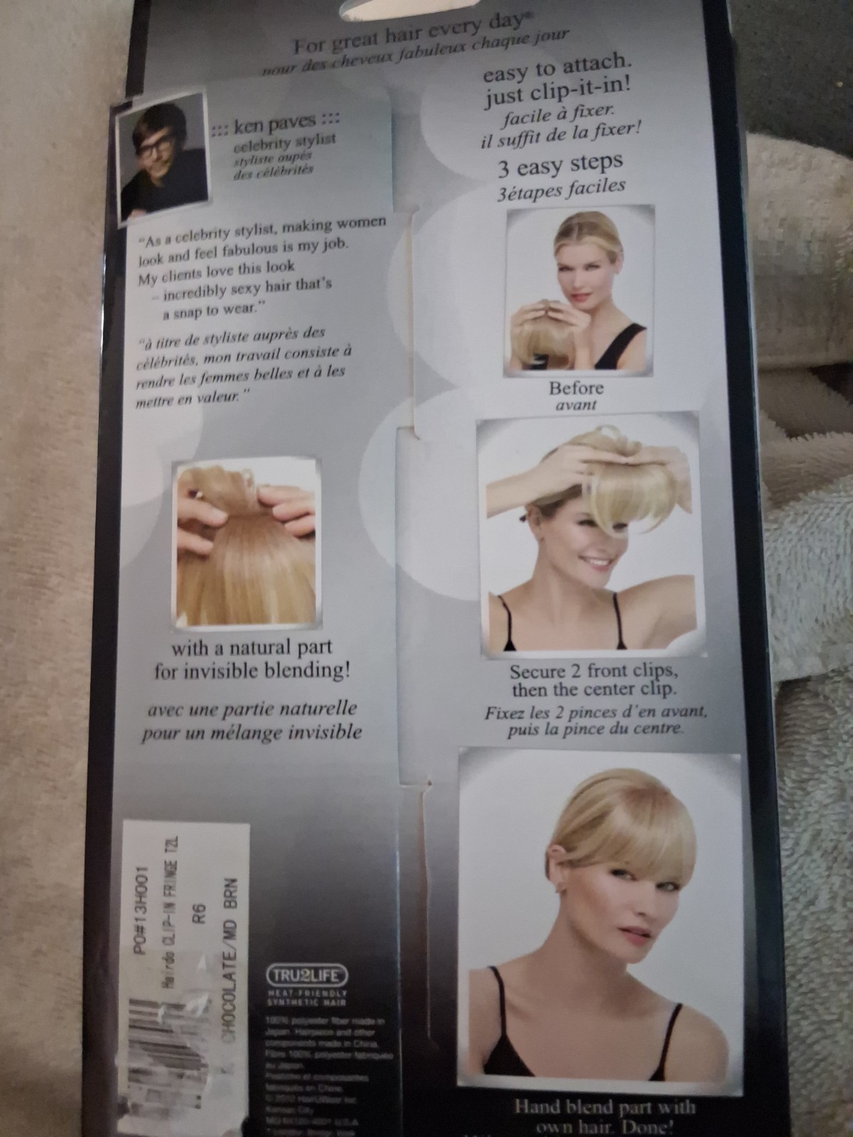 Hairdo HairUWear Modern Fringe Chocolate/MD Brn R6