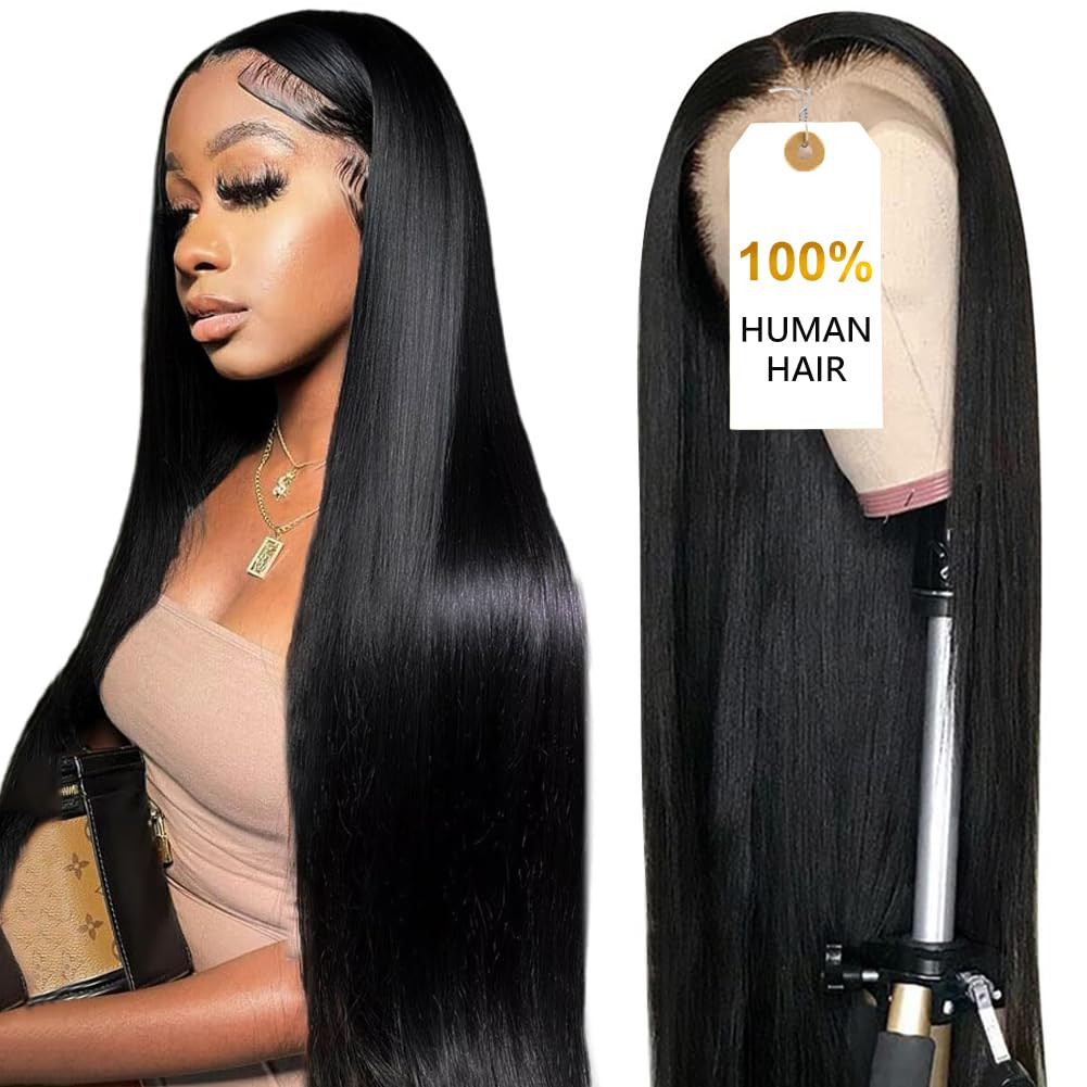 250 Density 30 Inch Lace Front Wigs, 100% Human Hair,[2-Year Life,260G], 13X6 St