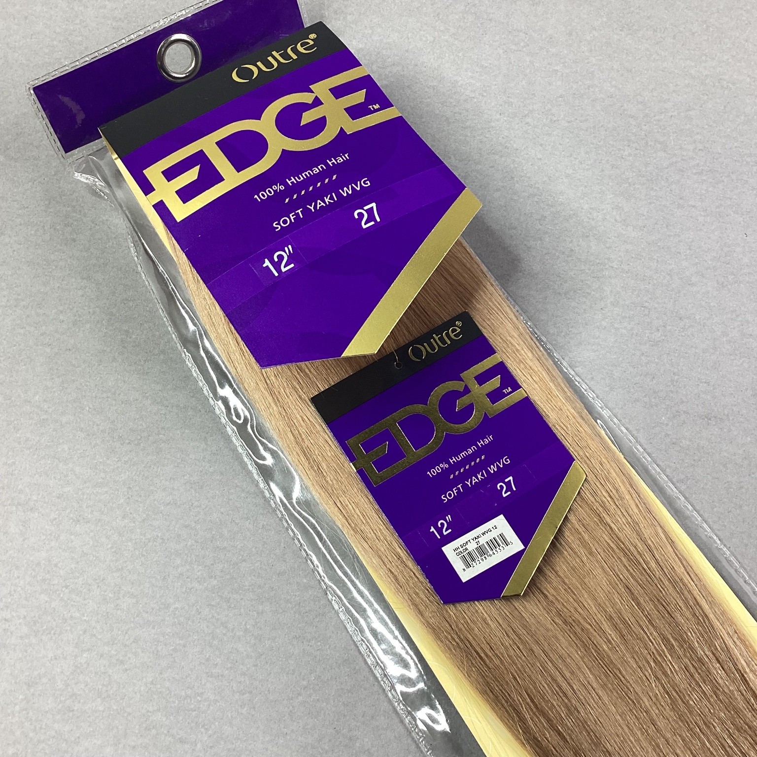 Outre EDGE 100% Human Hair Extensions 12″ Color 27 Soft Yaki Weaving