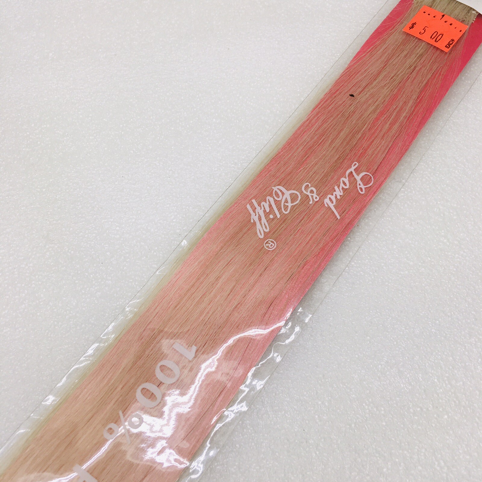 NEW‼ Lord & Cliff Clip On 100% Human Hair Straight BLOND 18″ Extensions