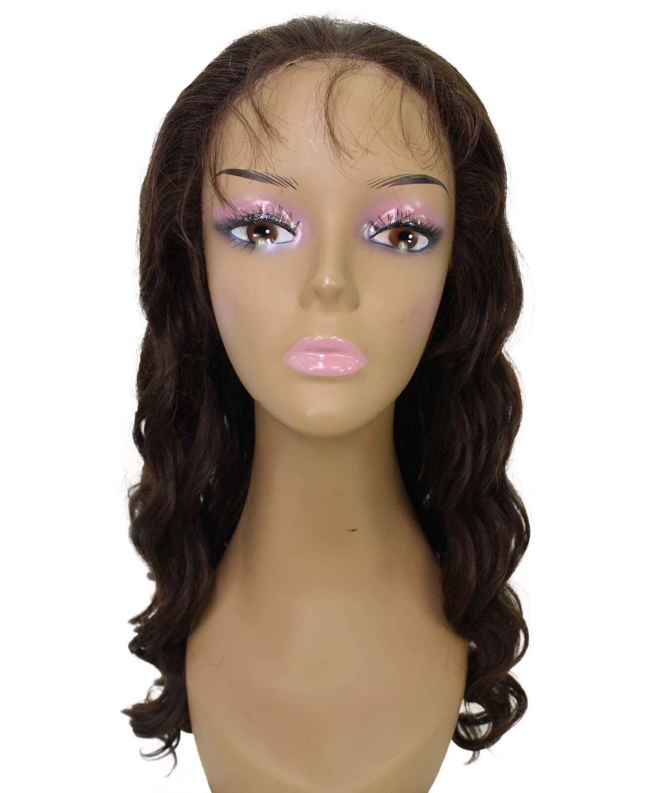 LUXLUXE Mandisa Wavy Layer Lace Front Human Hair Wig,13×6 hd Lace,BLH-0001