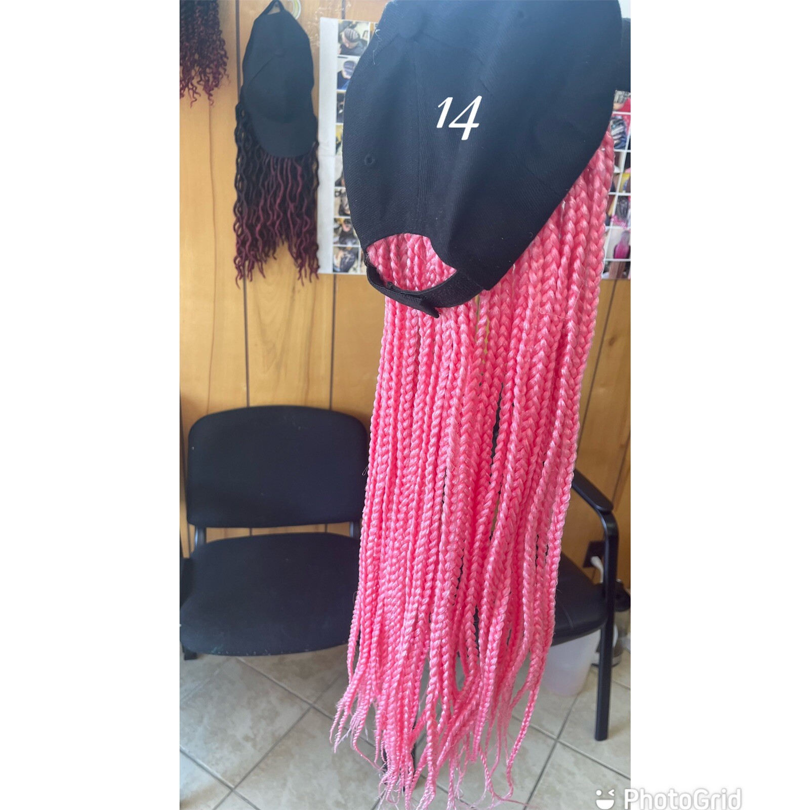 Baseball Cap Wigs With Straight Curly Braid Twist Locks Hairstyle Adjustable Hat