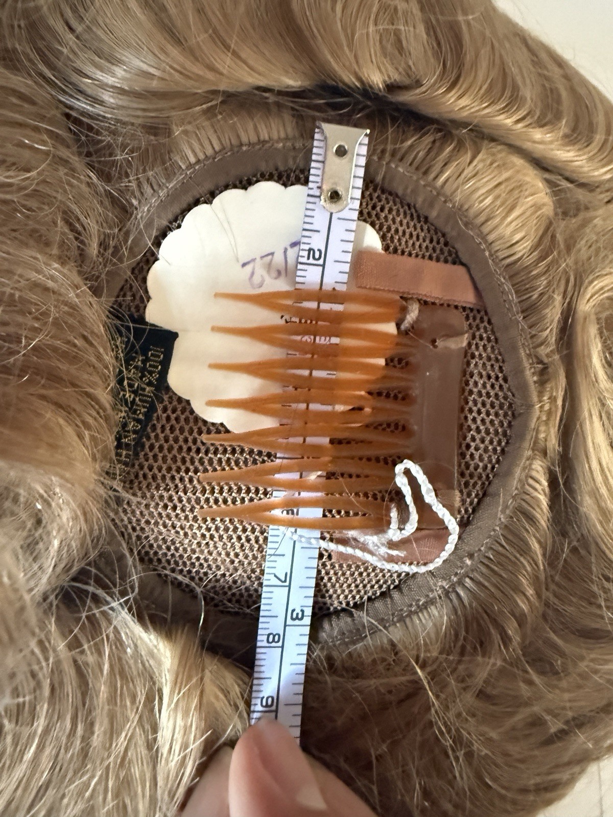Large 100% Human Hair Wiglet Brown Hazelnut Curly Thick Indian Extension Clip