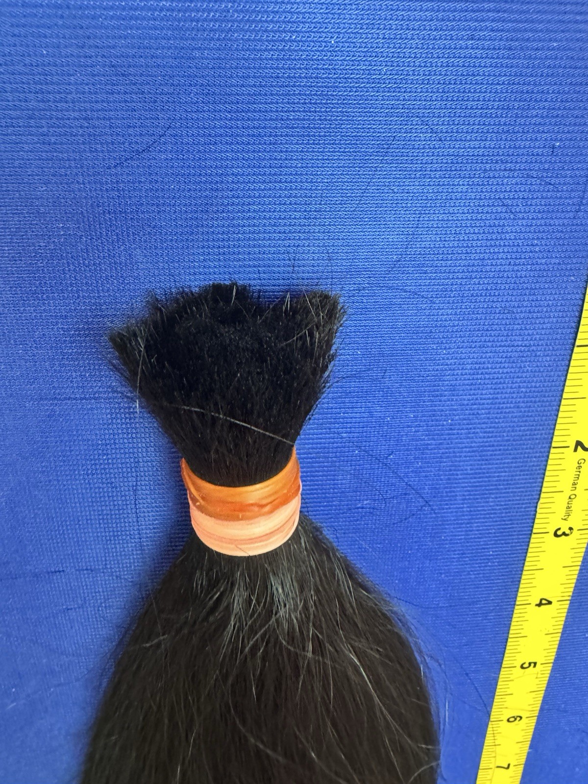 1563 Natural Black Human Hair 19 inch 82 G Long Straight Cut Hair Ponytail