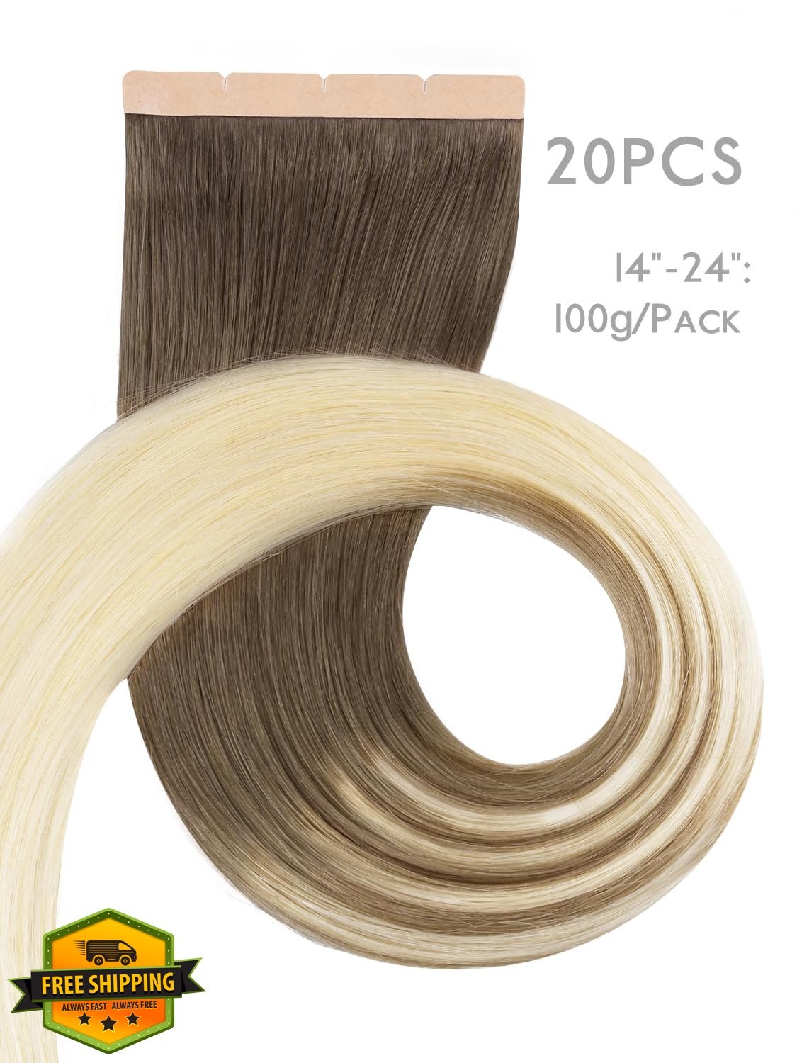 Wennalife 8cm Tape Hair #9/60 Ombre 20″