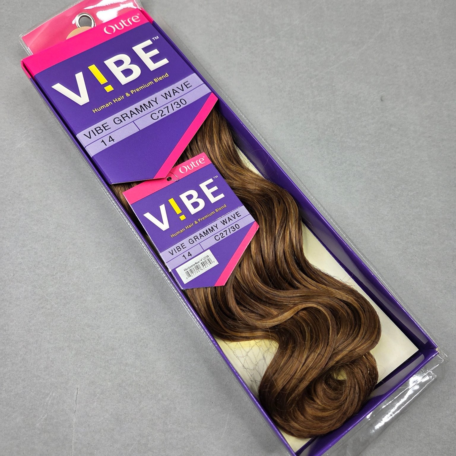 Outre V!BE Grammy Wave Hair Extensions 14″ C27/30 Human Hair Blend