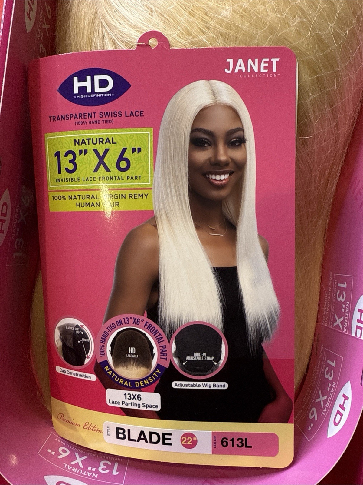 HD Human hair Lace Front 13X6 613L 30” Long And NEW With Tags Pre Plucked