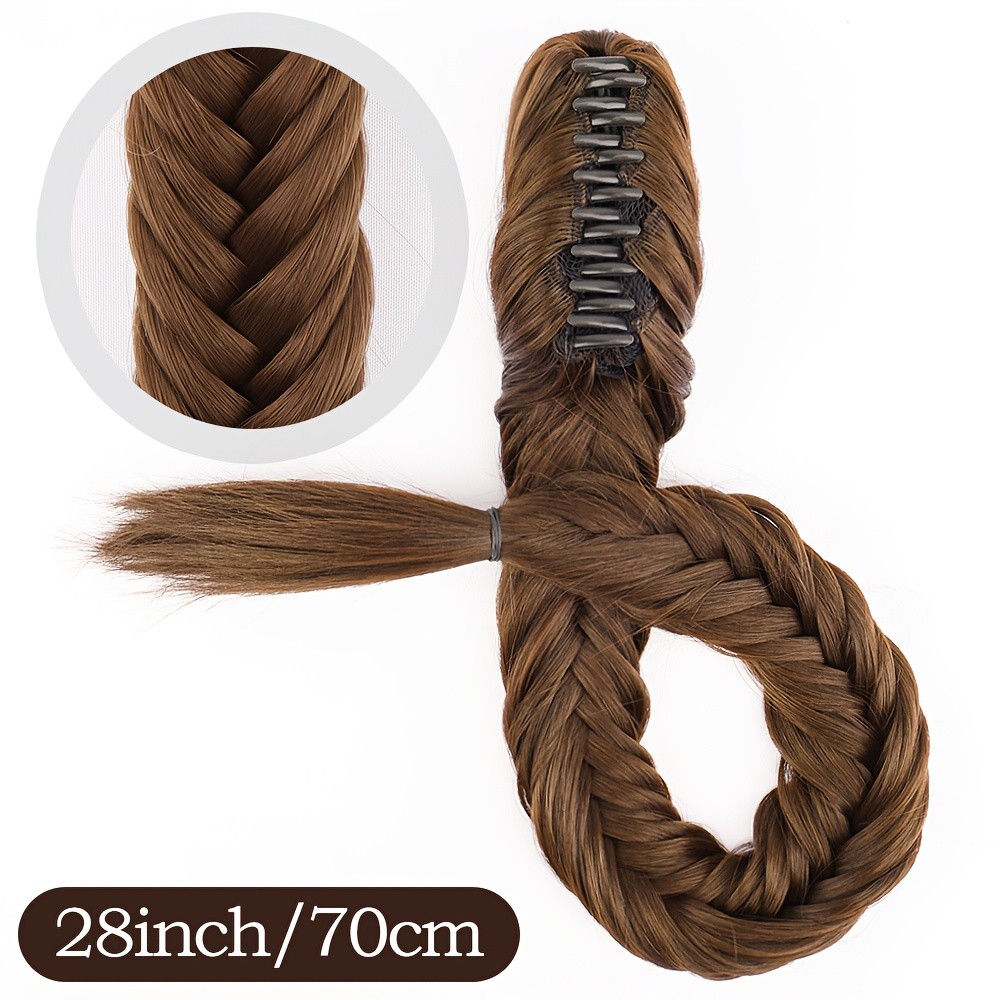 1pcs Chic Braided Hair Extension Accessory for Women Casual Daily Styling Wear