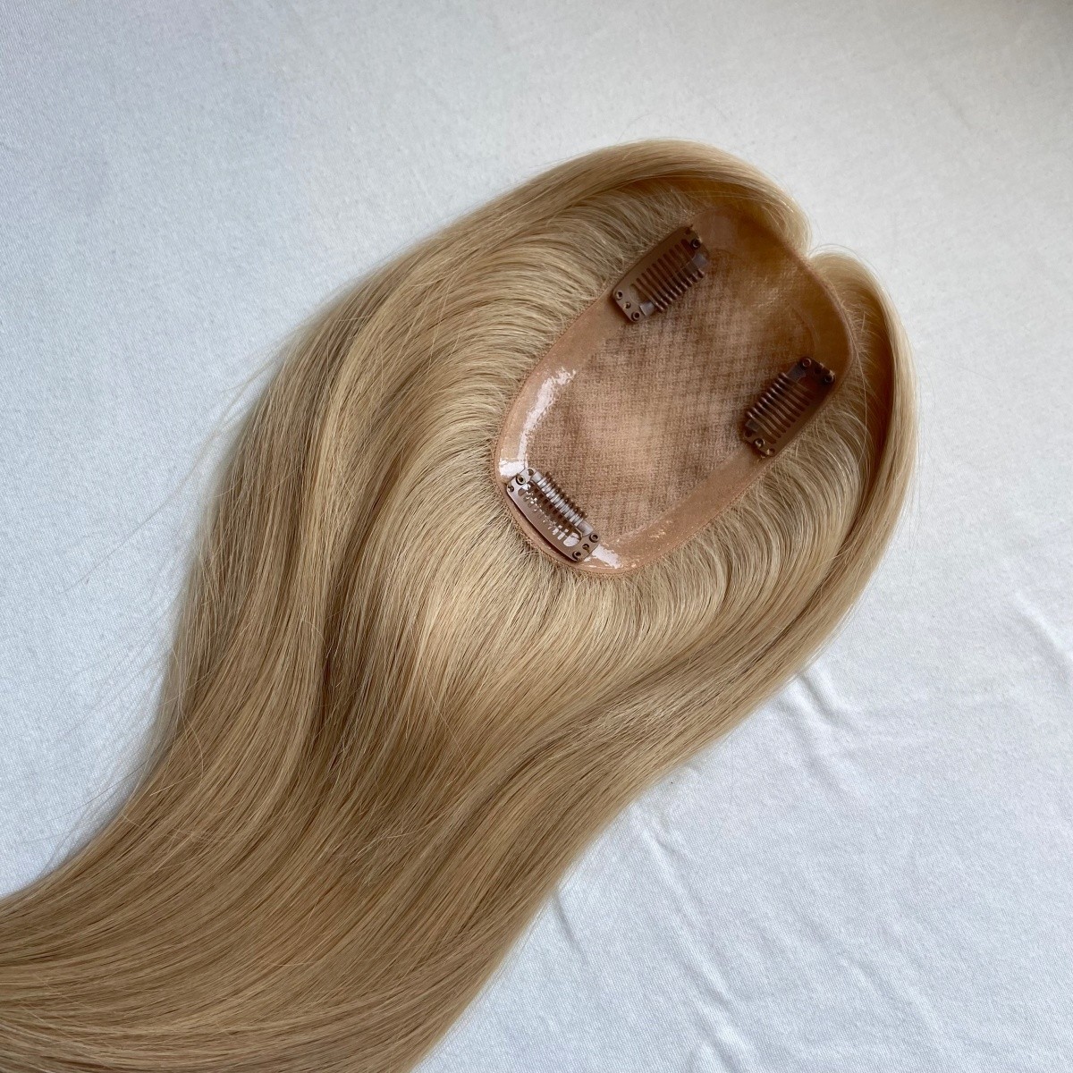 QUALITY HUMAN HAIR TOPPER MONO BASE 3X5 CAP 14″ EUROPEAN CUTICLE REMY HAIR