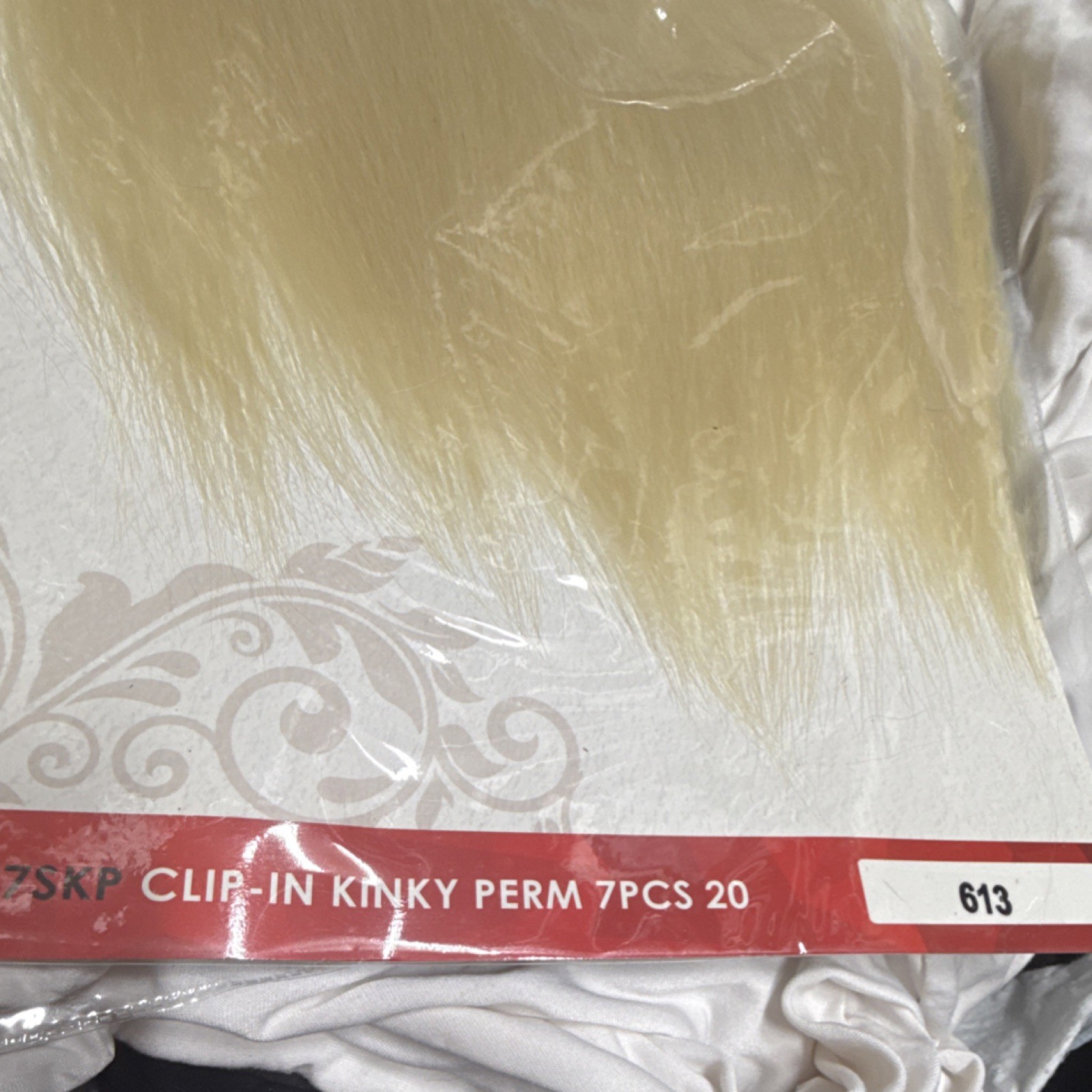 Miss Origin Clip-In Hair Extensions 7PCS Blonde 613 Snap Comb