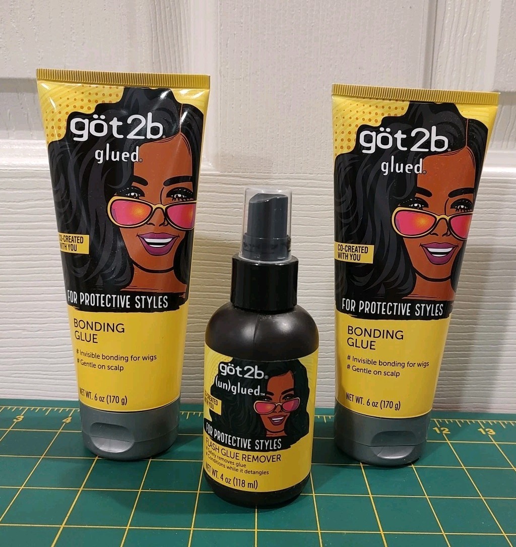 Wig Bonding Glue got2b Glued 6 Oz Bottle Plus got2b (un)glued Flash Glue Remover