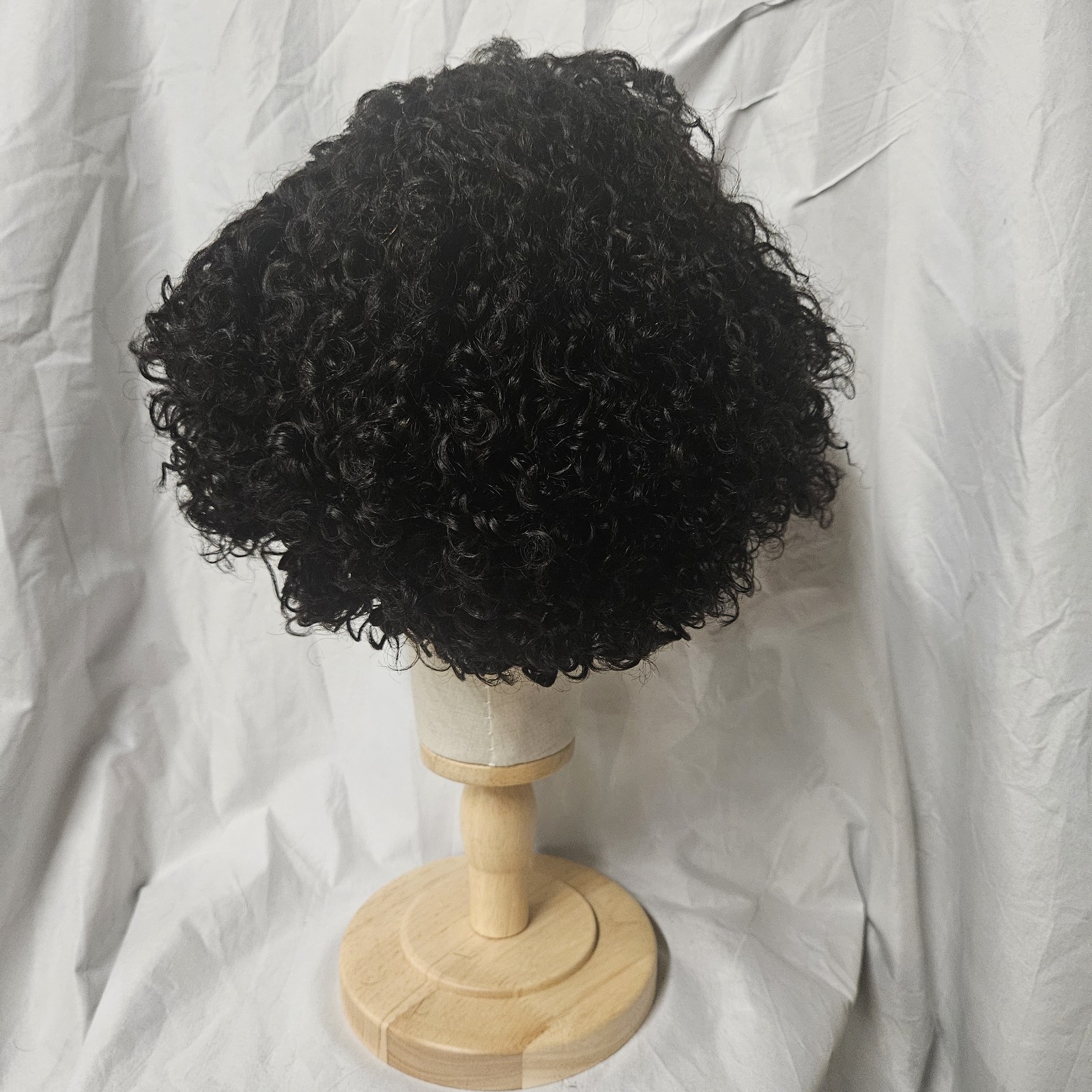 Luvme Hair Short Curly Minimalist HD Lace Glueless Wig side part 100%Human Hair.
