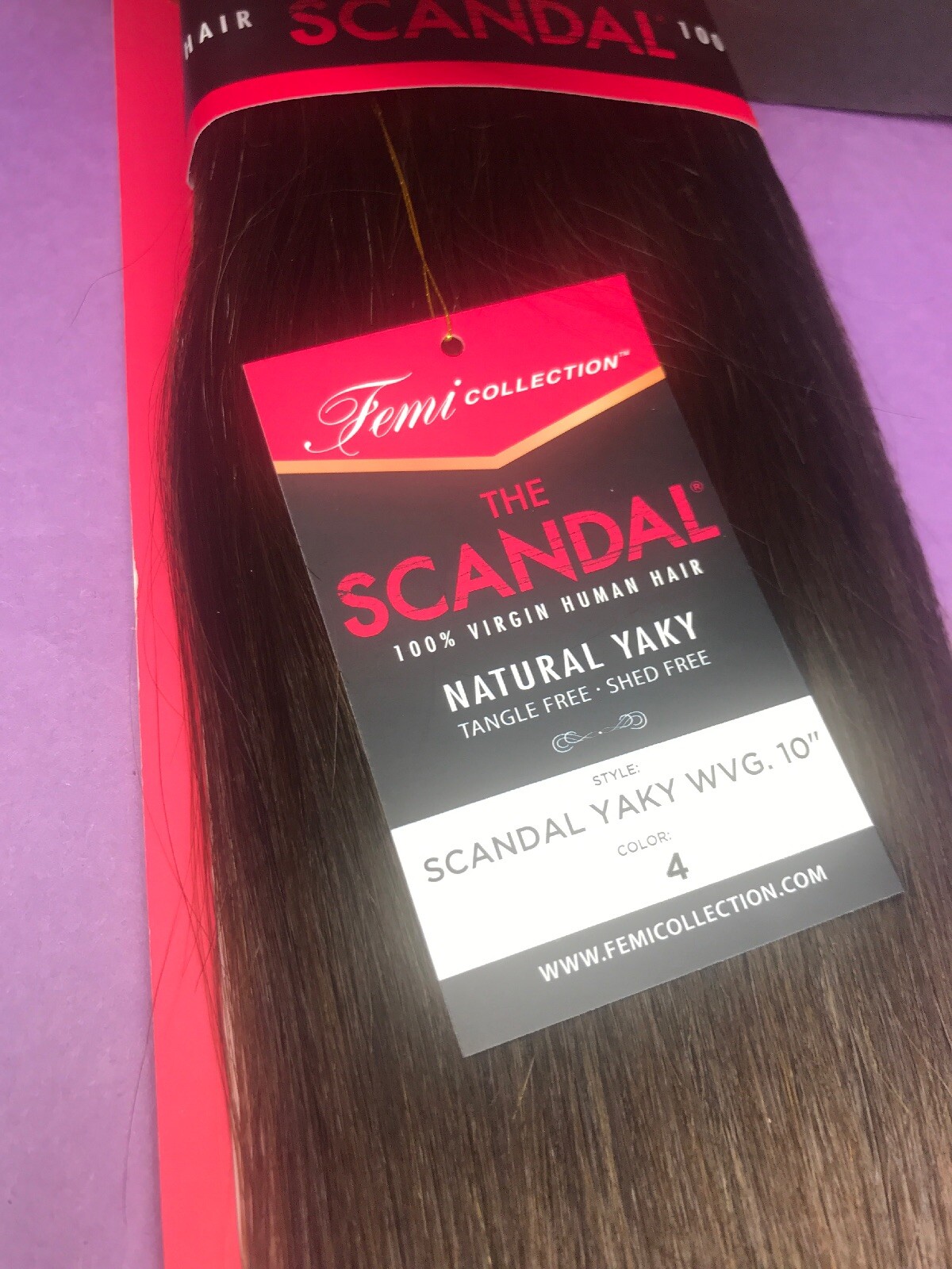 Femi_Collection Scandal Virgin Human Hair Weave_YAKY_10″_#4