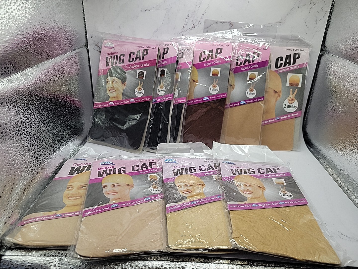 10Packs Wig Cap Hairnets Stretch Mesh Wig For Making Wigs Free Size. 2pcs Each