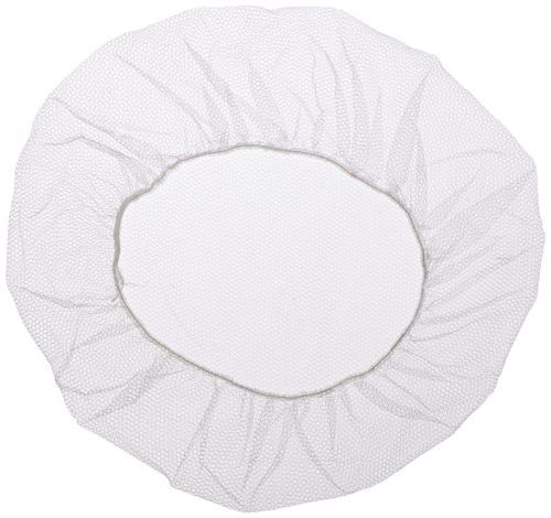 100 Shield Safety 18~24″ Nylon Hair Net Cap White/Black for Medical Food Service