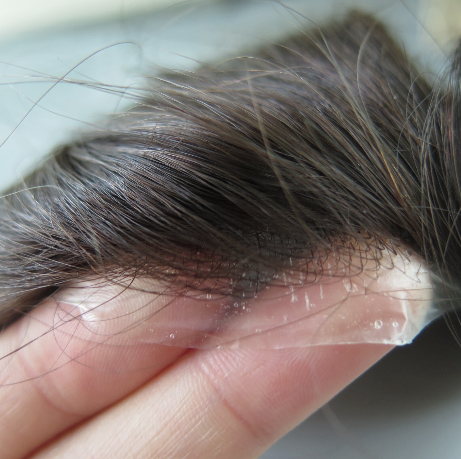 Ultra Thin Skin Mens Toupee Hairpiece Invisible Poly PU Hair Systems Replacement