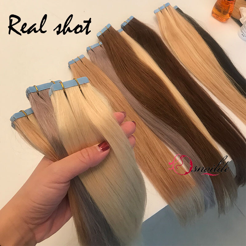 150G Full Head Tape In 100% Remy Human Hair Extensions Skin Weft Balayage 100PCS