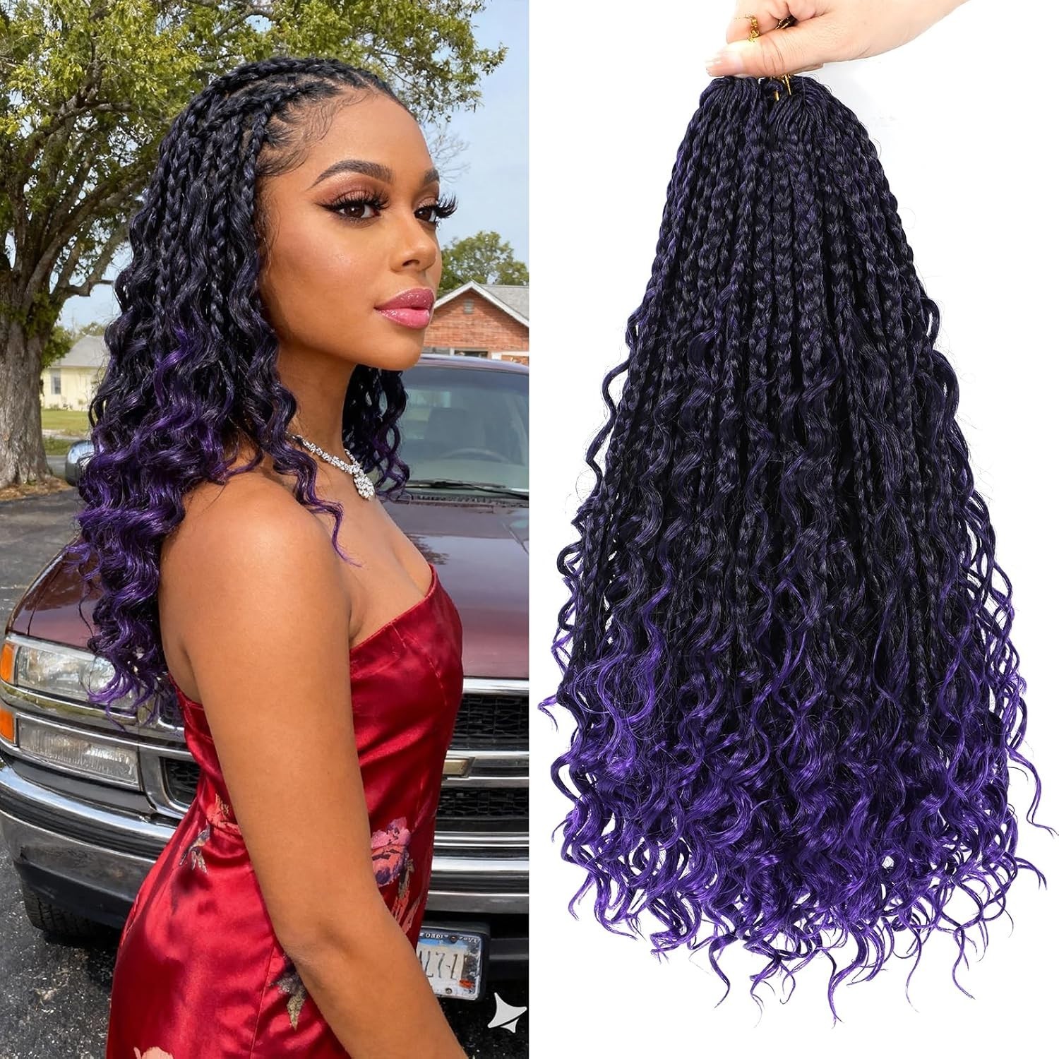 Bohemian Curly Crochet Hair 14″ – 8 Packs for Black Women