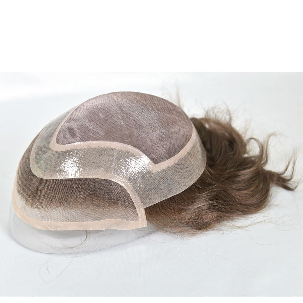 Men’s 10″x8″ European Virgin Human Hair Toupee – Natural Look Hair System