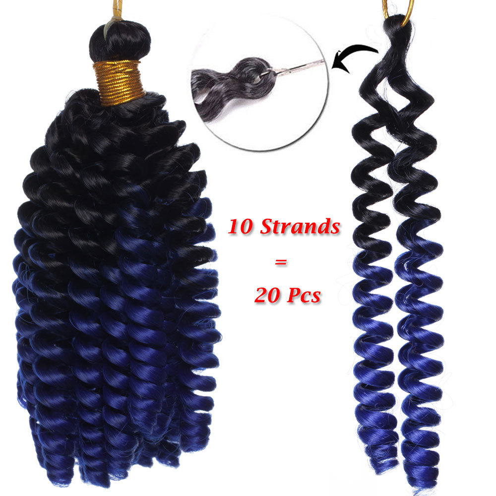 5 Packs Ringlet Wand Curl JAMAICAN BOUNCE 6 inch Hair Crochet Braid Extension US