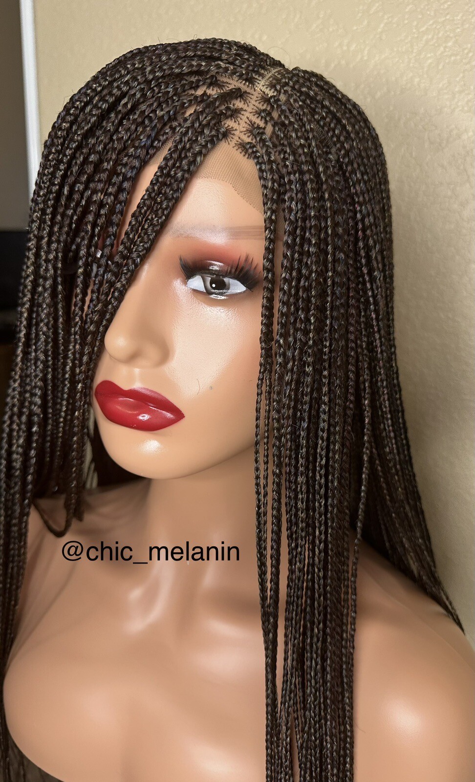 Mix color Leonie style micro braids