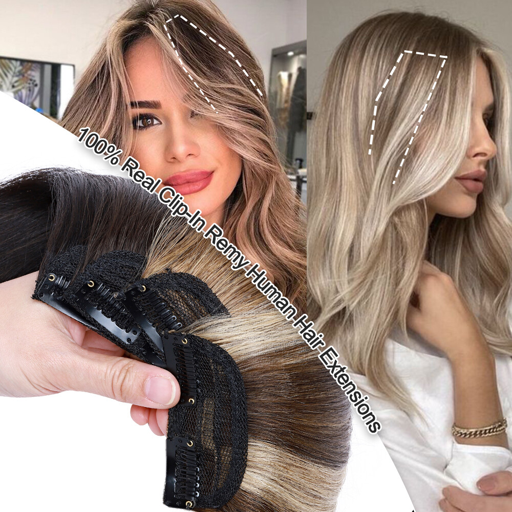 4″6″8″10″12″ Short Mini Clip In 100% Remy Human Hair Extensions One Piece Weft