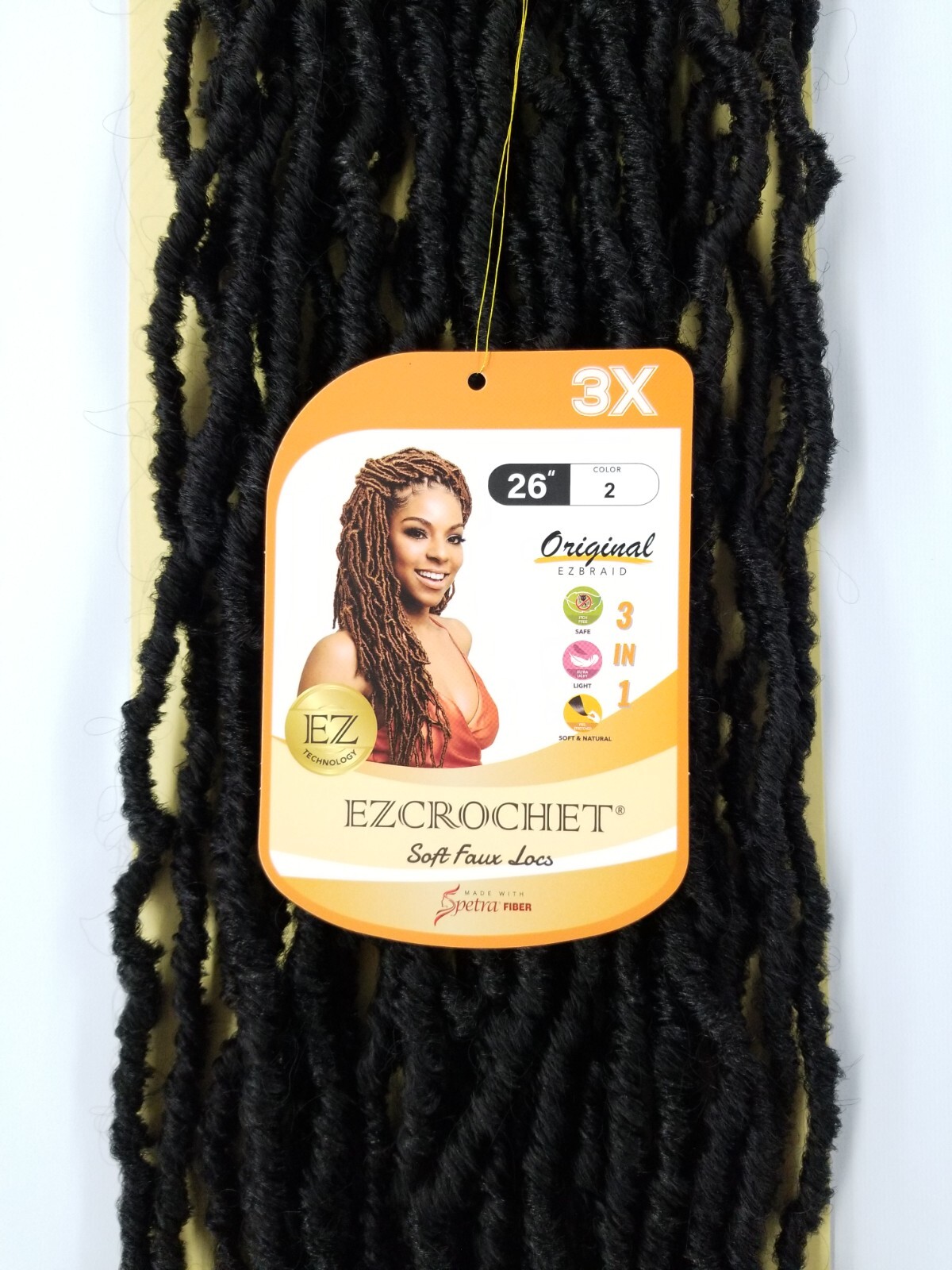 I&I Hair Innocence EZCROCHET 3X Faux Locs Crochet Braiding Hair Spectra 26″