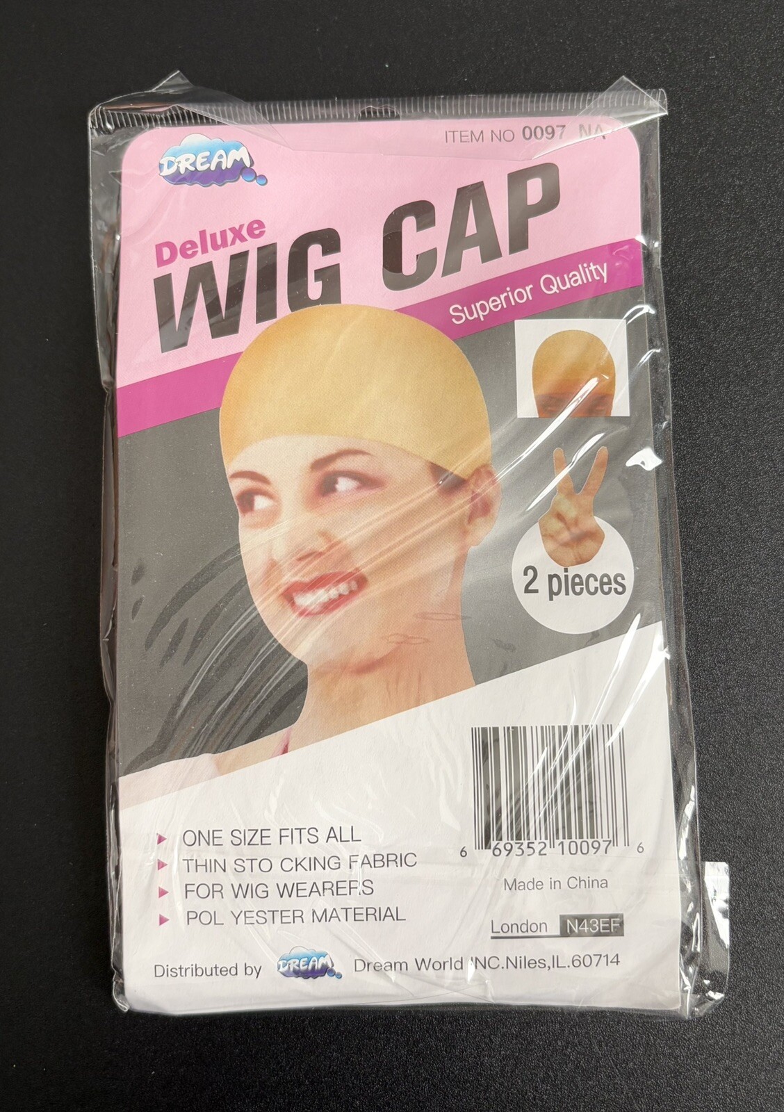 Lot Of 8 Dream Deluxe Wig Cap Nude Color Superior Quality One Size #0097NA NEW