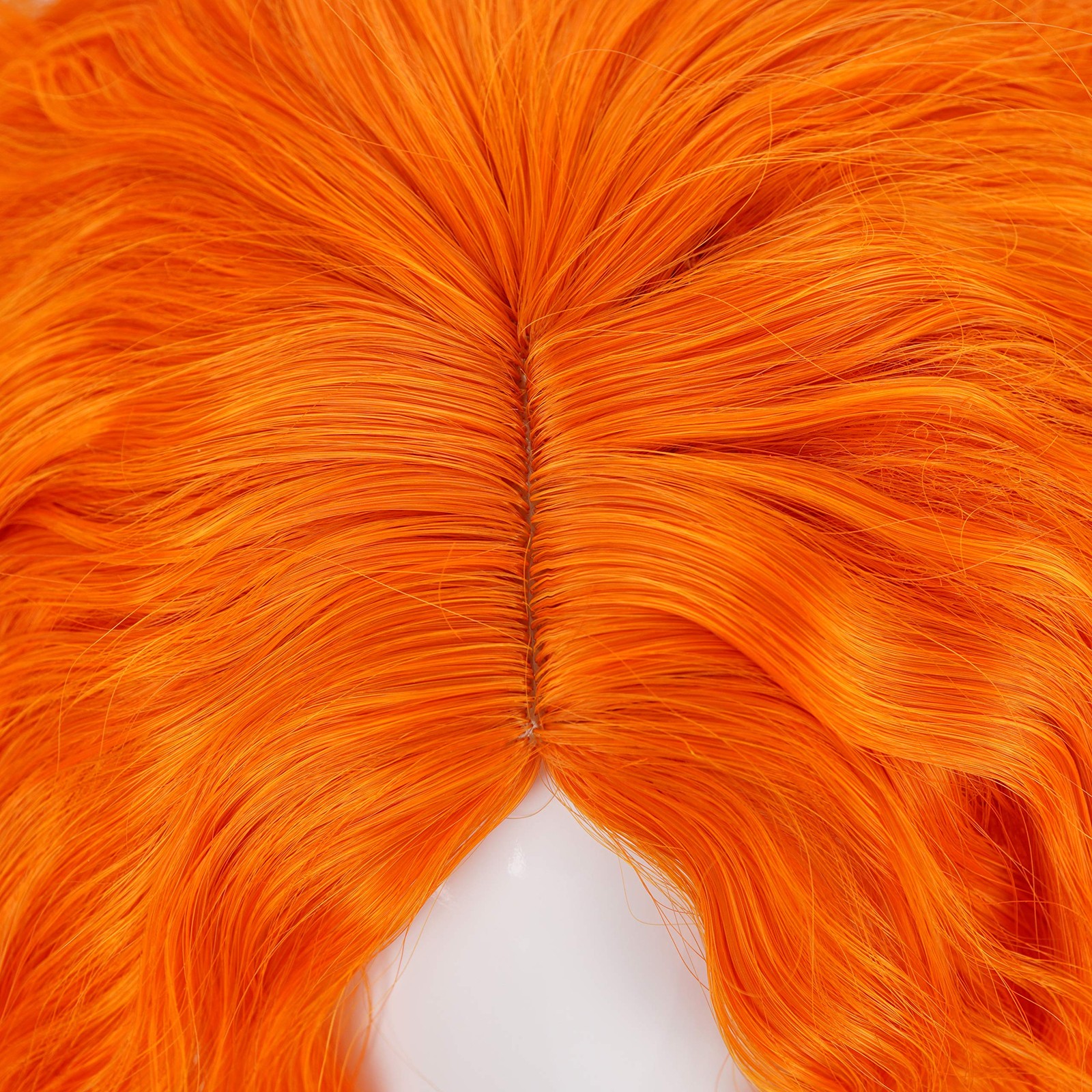 morvally Short Messy Curly Orange Wigs Unisex Adult Heat Resistant Hair for Cosp