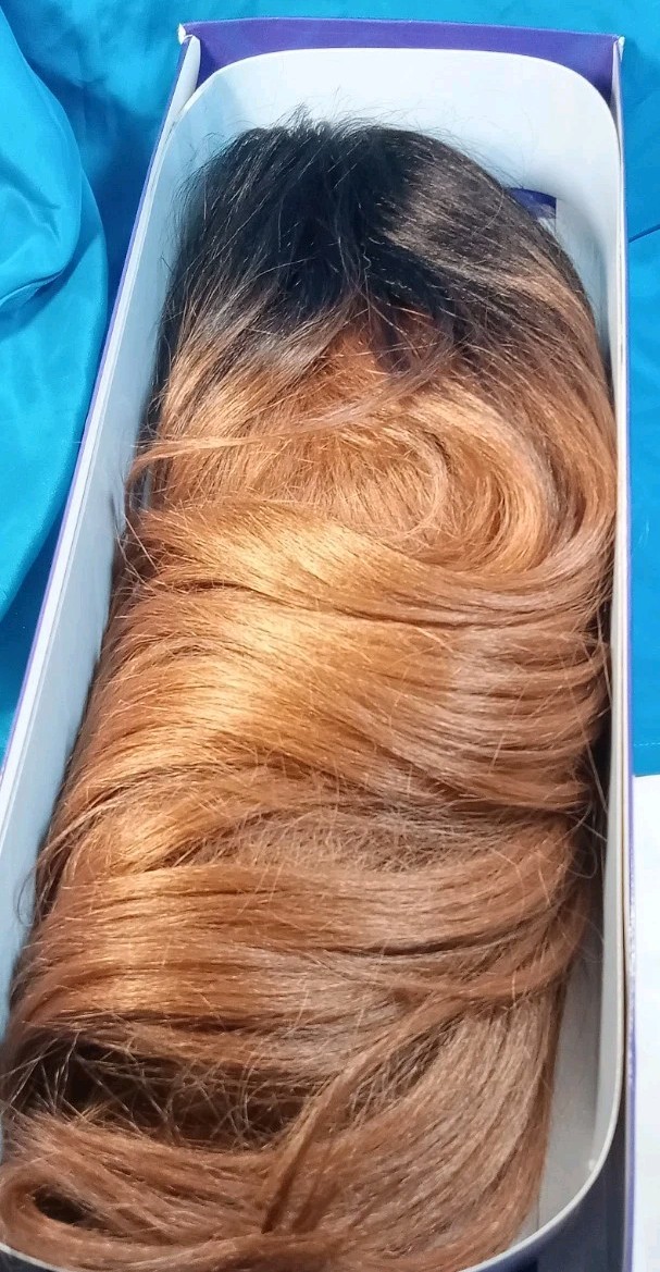 Sensationnel Empress Yaki 24 Custom Lace Front Edge Wig~TIB/30~Hand Tied Part EC