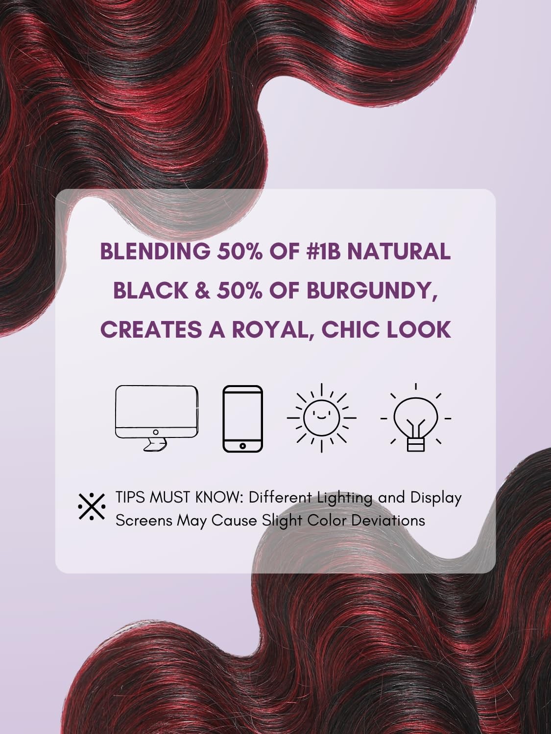 Auroo Burgundy Highlight 2X6 Hd Lace Closure Bundles Body Wave12A Thick Real