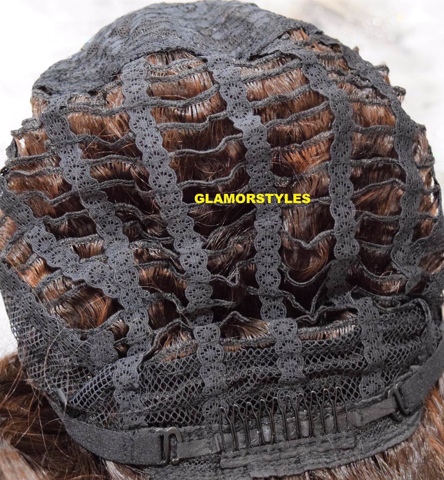 LACE FRONT FULL WIG LONG WAVY LAYERED BROWN AUBURN MIX #FS4.30 HEAT OK NWT