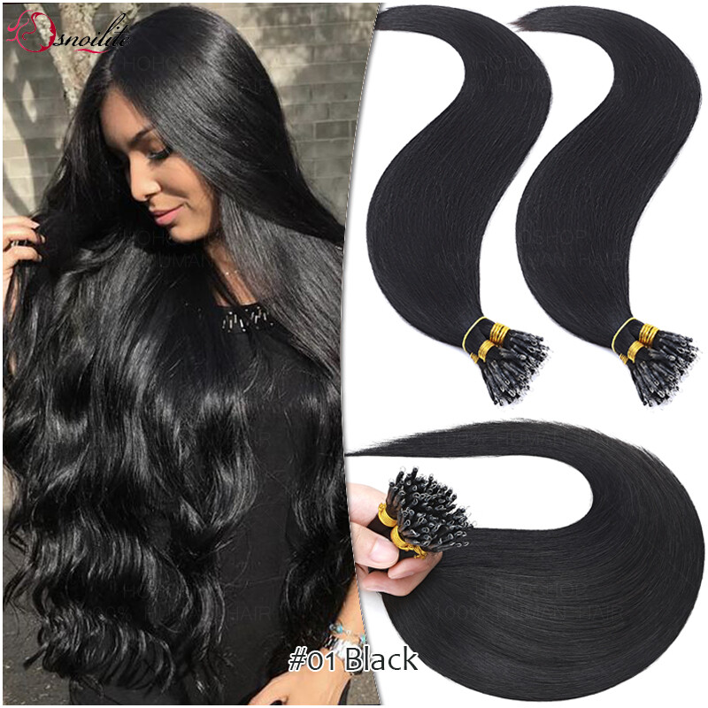 1G THICK Nano Ring 100% Remy Human Hair Extensions Nano Bead Microlink Highlight