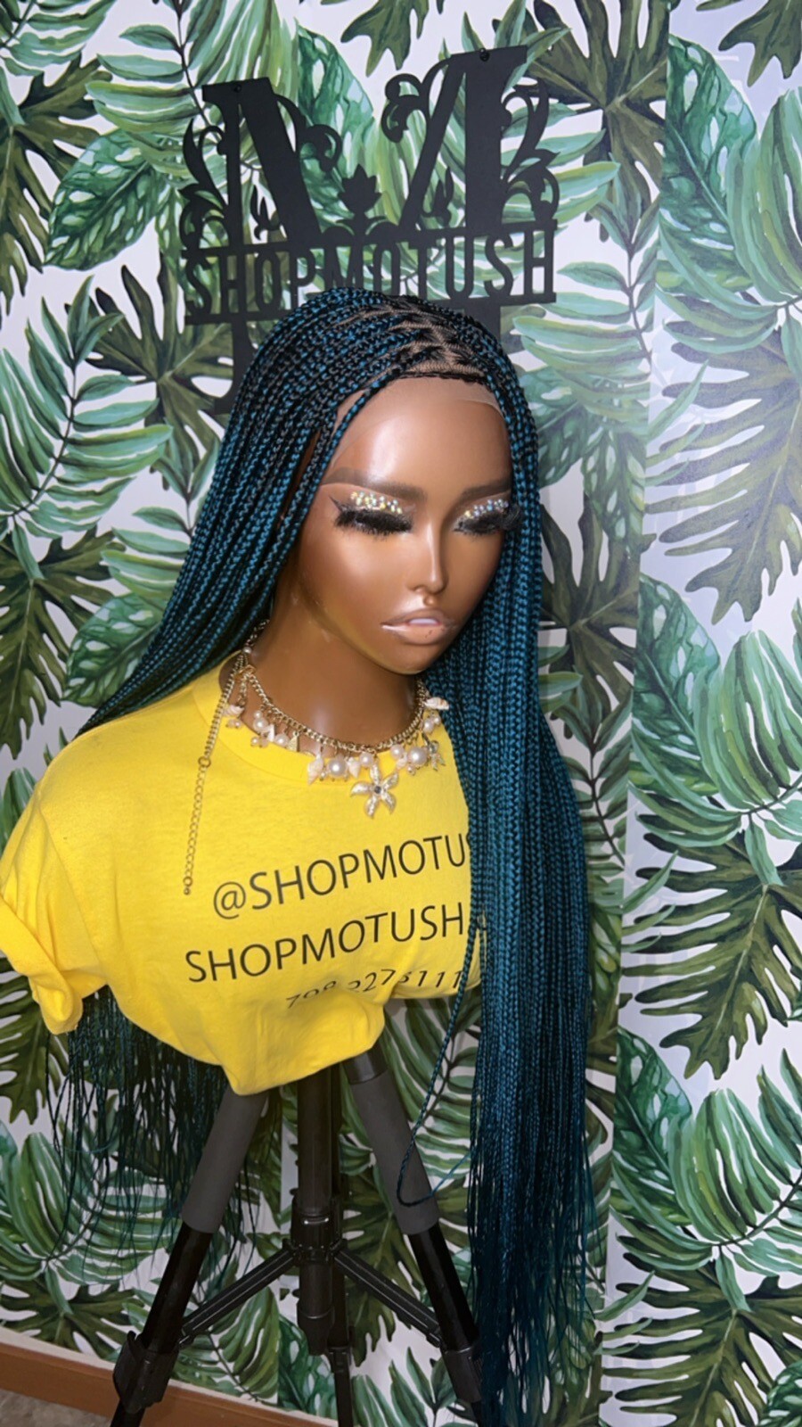 Small Size Knotless Box Braided Wig,Box Braid Wig, Knotless Braids,Lace Braids
