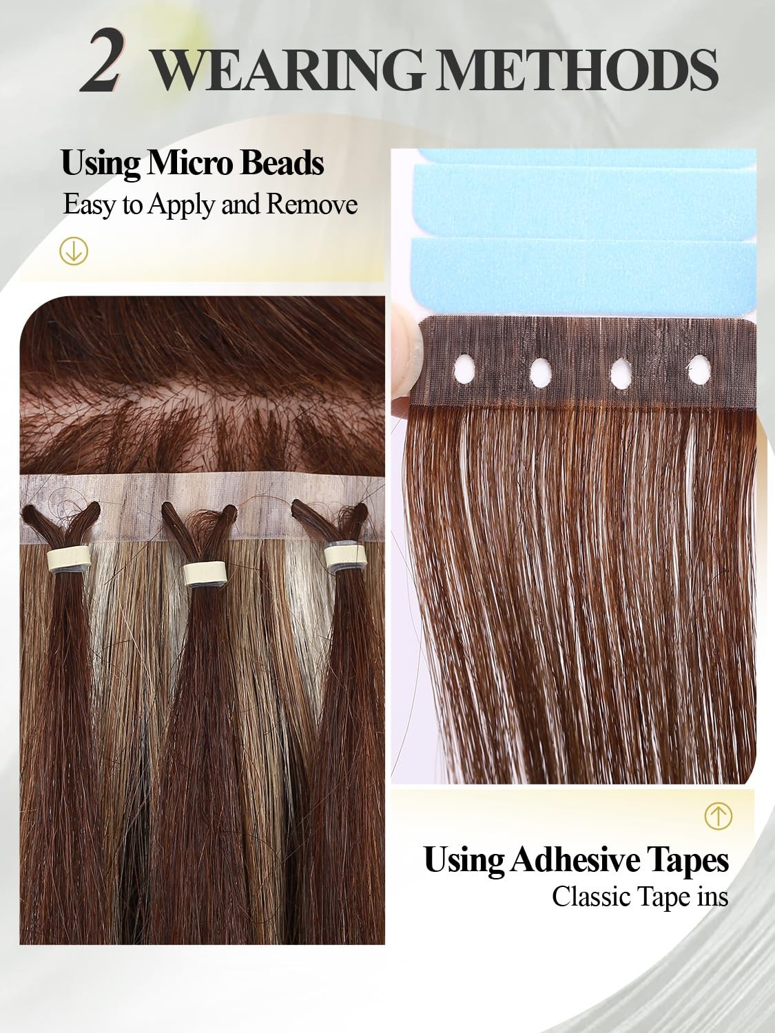 Hanne Fashion Invisible Weft Hair Extensions Human Hair Pu Skin Weft Micro Link