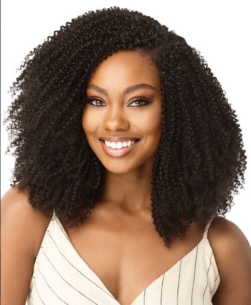 Outre Big Beautiful Human Hair Premium Blend CLIP-IN 9PCS 4C COILY FRO